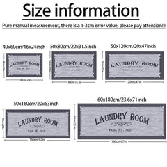 Non Slip Washable Laundry Room Mat Entrance Door Mat Self Laundry Bath Mat