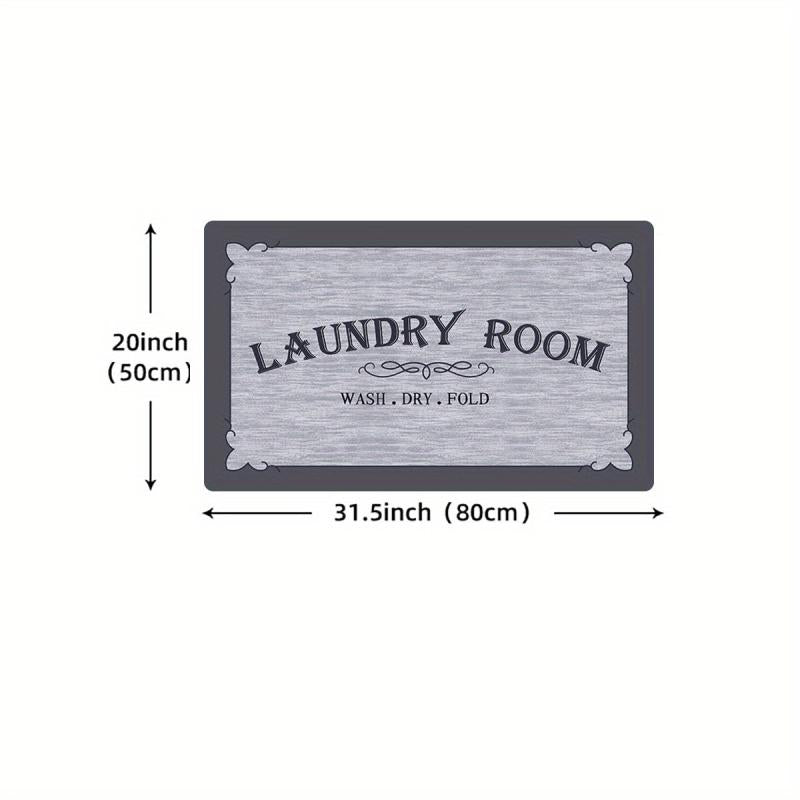 Non Slip Washable Laundry Room Mat Entrance Door Mat Self Laundry Bath Mat
