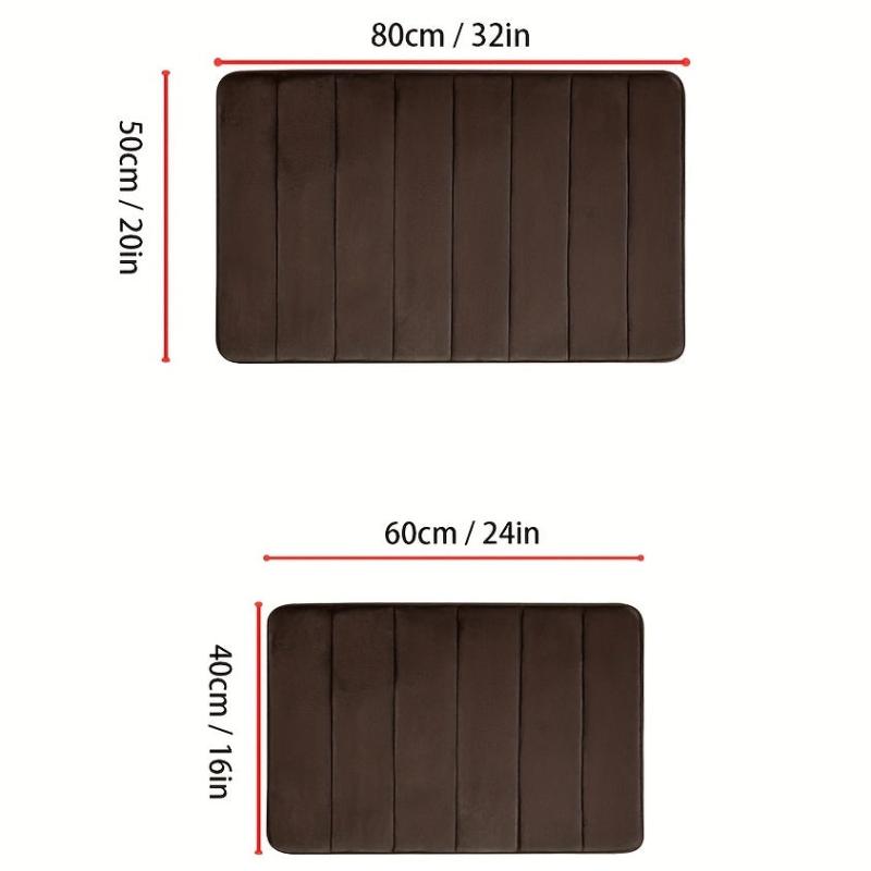 Soft Memory Foam Bathroom Mat Non Slip Indoor Doormat