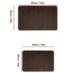 Soft Memory Foam Bathroom Mat Non Slip Indoor Doormat