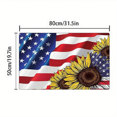 American Flag Area Rug 4th Of July Sunflower Patriotic Area Rugs