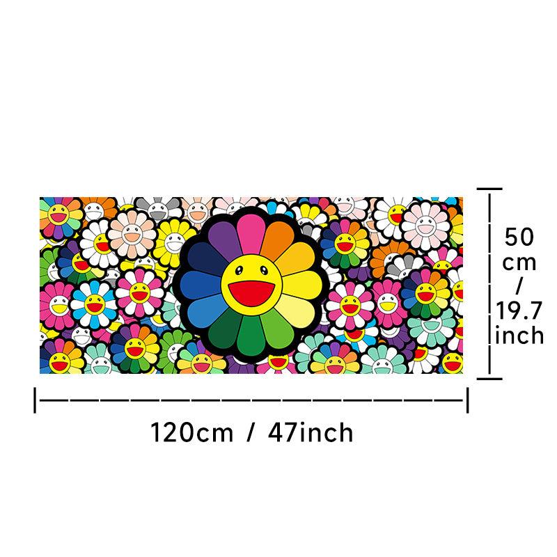Sunflower Kitchen Runner Rug Anti Fatigue Vintage Non Slip Cushioned Rugs