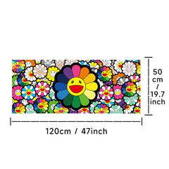 Sunflower Kitchen Runner Rug Anti Fatigue Vintage Non Slip Cushioned Rugs