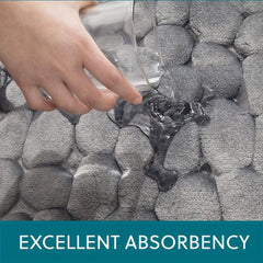 Cobblestone Bath Rug Soft Non Slip Quick Dry Memory Foam Shower Mat