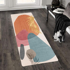 Irregular Geometric Floor Mat Soft Bathroom Rug