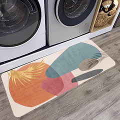 Irregular Geometric Floor Mat Soft Bathroom Rug