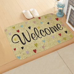 Love Heart Shaped Entrance Mat - Non Slip Kitchen Rug