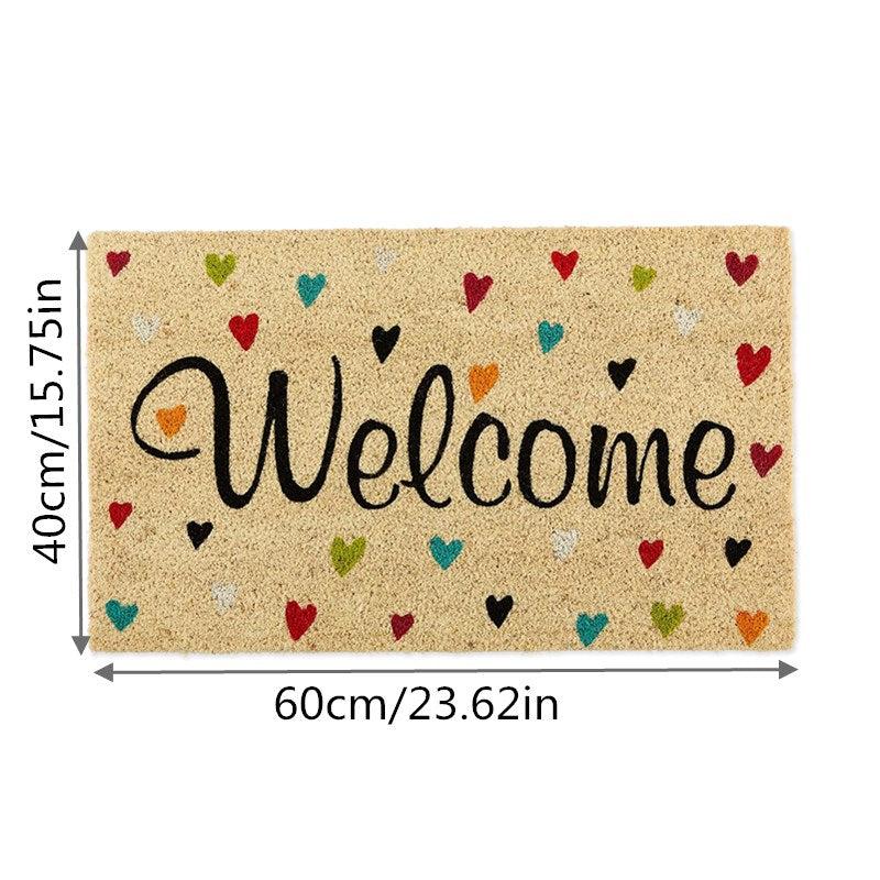 Love Heart Shaped Entrance Mat - Non Slip Kitchen Rug