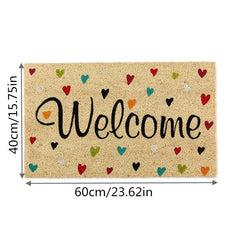 Love Heart Shaped Entrance Mat - Non Slip Kitchen Rug