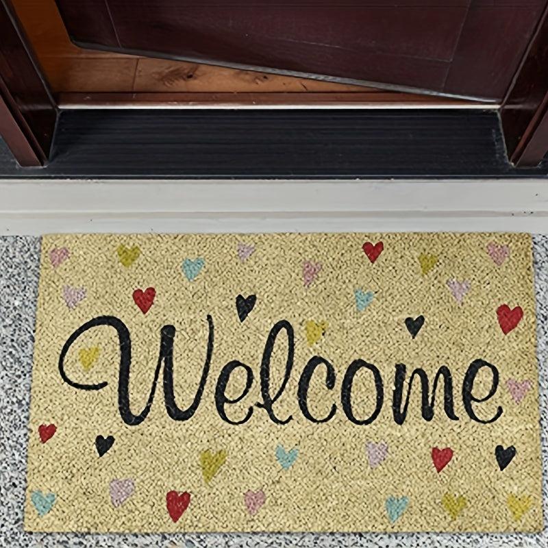 Love Heart Shaped Entrance Mat - Non Slip Kitchen Rug