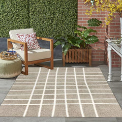 Waterproof Reversible Outdoor Rug Mat Vintage Boho Style Machine Washable