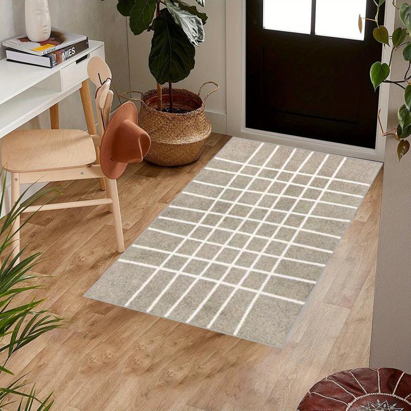 Waterproof Reversible Outdoor Rug Mat Vintage Boho Style Machine Washable