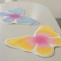 Butterfly Gradient Plush Carpet Thickened Kitchen Rug Non-slip Art Decor 50
