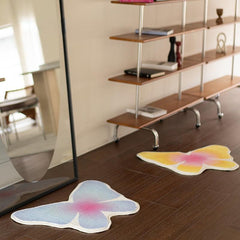Butterfly Gradient Plush Carpet Thickened Kitchen Rug Non-slip Art Decor 50