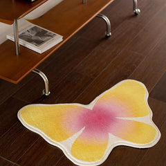 Butterfly Gradient Plush Carpet Thickened Kitchen Rug Non-slip Art Decor 50