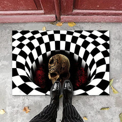 1pc Halloween Doormat Non Slip Bath Mat Indoor Outdoor Pumpkin Horror Floor Mat