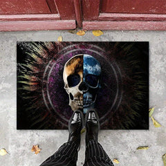 1pc Halloween Doormat Non Slip Bath Mat Indoor Outdoor Pumpkin Horror Floor Mat