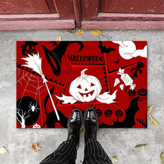 1pc Halloween Doormat Non Slip Bath Mat Indoor Outdoor Pumpkin Horror Floor Mat