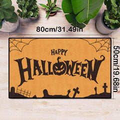 Halloween Anti-dirty Entry Door Mat Soft Absorbent Non-slip Floor Mat