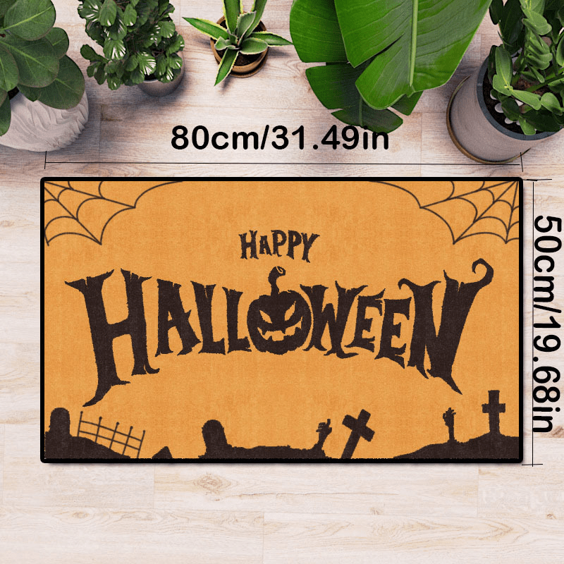 Halloween Anti-dirty Entry Door Mat Soft Absorbent Non-slip Floor Mat