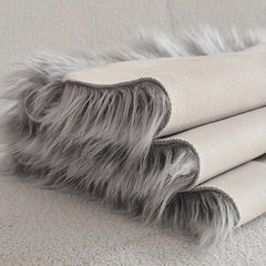 Fur Bedroom Rug Non-slip Floor Mat Pet Mat 11.81x23.62in