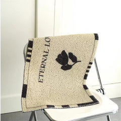 Flower Pattern Non Slip Bath Rug Synthetic Door Mat