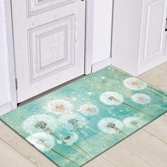 Thickened Welcome Door Mat Traditional Birds Non Slip Fluffy Throw Floor Mat