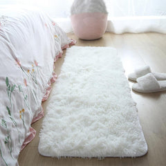 Soft Furry Rug 15.7x47in Modern Interior Decor