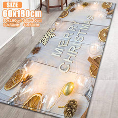 MERRY CHRISTMAS Lemon Lamp Kitchen Rug Waterproof Runner Rug 40x60,9