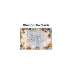MERRY CHRISTMAS Lemon Lamp Kitchen Rug Waterproof Runner Rug 40x60,9