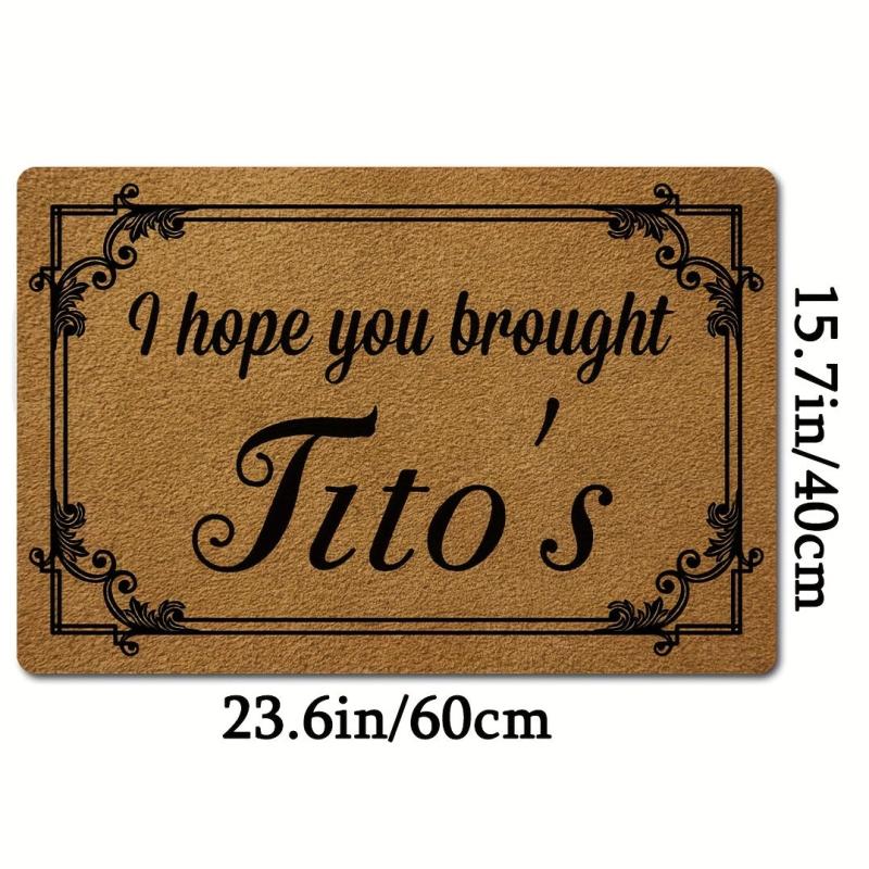 Funny Welcome Mat No Slip Rubber Back Door Mat