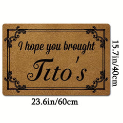 Funny Welcome Mat No Slip Rubber Back Door Mat