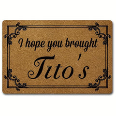 Funny Welcome Mat No Slip Rubber Back Door Mat