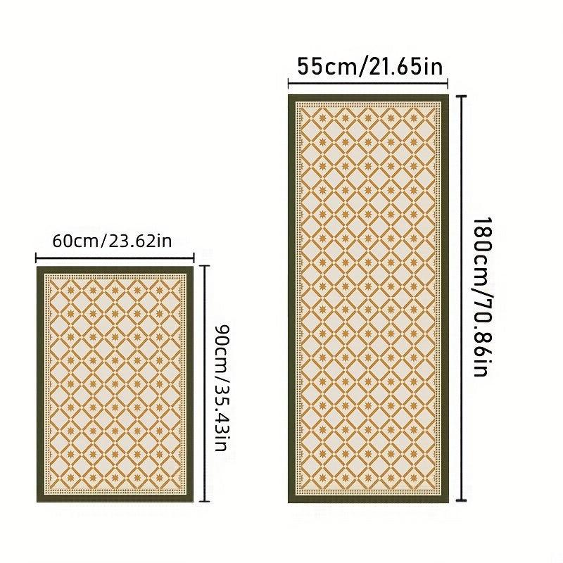 Geometric Pattern Area Rug Retro Carpets Living Room Home Decor
