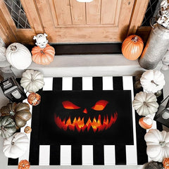 Halloween Pumpkin Demon Doormat - Non Slip & Durable Outdoor Entry Mat
