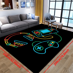 Video Gamer Area Rug Non-slip Game Bedroom Living Rugs