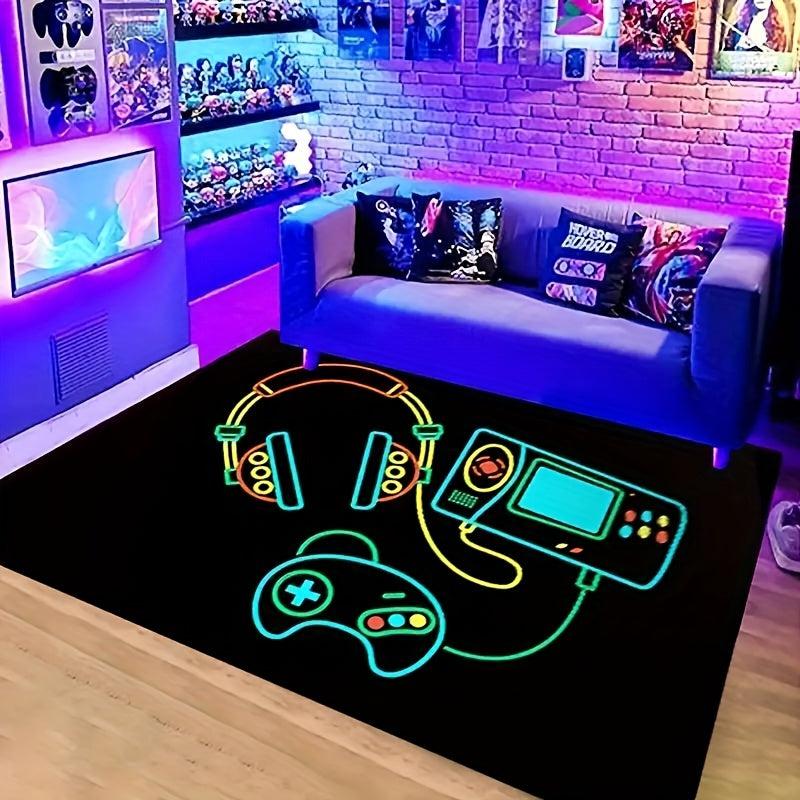 Video Gamer Area Rug Non-slip Game Bedroom Living Rugs