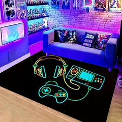 Video Gamer Area Rug Non-slip Game Bedroom Living Rugs