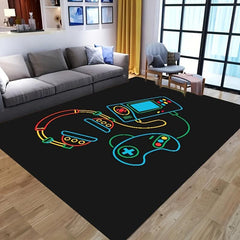 Video Gamer Area Rug Non-slip Game Bedroom Living Rugs
