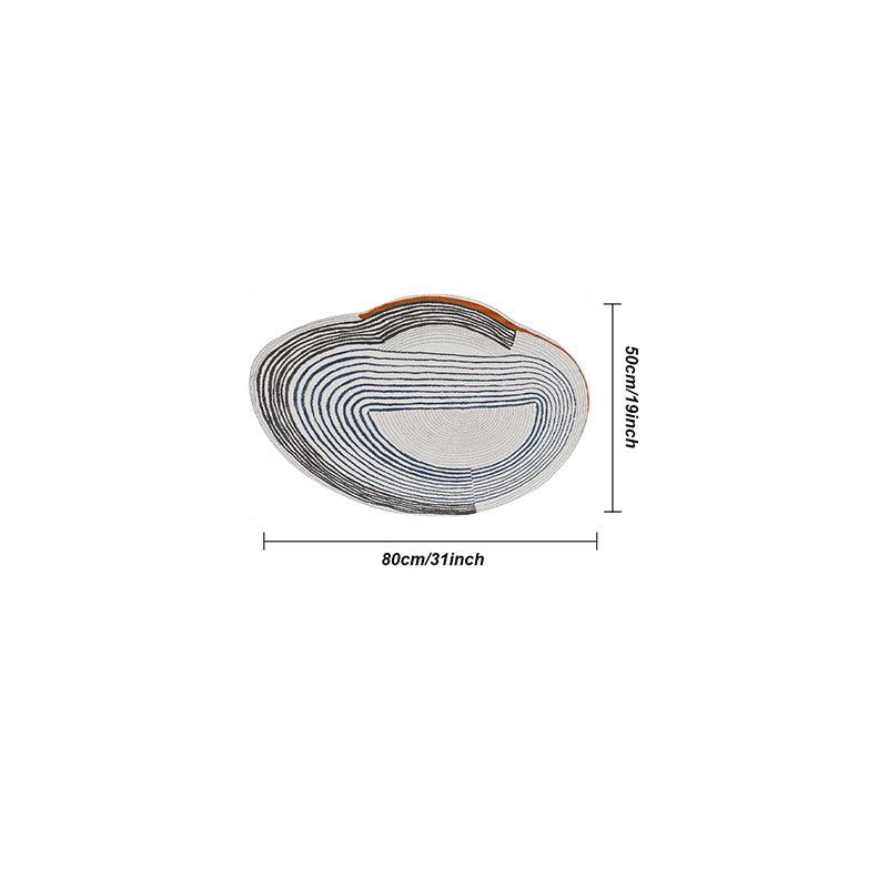 Fluffy Oval Area Rug for Living Room - Soft Plush Carpet
