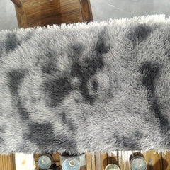 Tie Dyed Shaggy Plush Area Rug Soft Fluffy Non Slip Washable