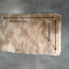 Tie Dyed Shaggy Plush Area Rug Soft Fluffy Non Slip Washable