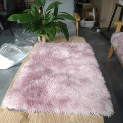 Tie Dyed Shaggy Plush Area Rug Soft Fluffy Non Slip Washable