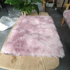 Tie Dyed Shaggy Plush Area Rug Soft Fluffy Non Slip Washable