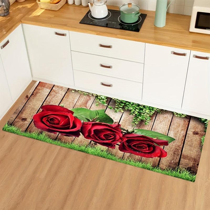 Soft Thickened Kitchen Floor Mat Non-slip Anti-fatigue Waterproof Rug