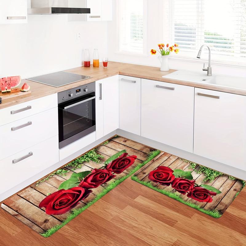 Soft Thickened Kitchen Floor Mat Non-slip Anti-fatigue Waterproof Rug