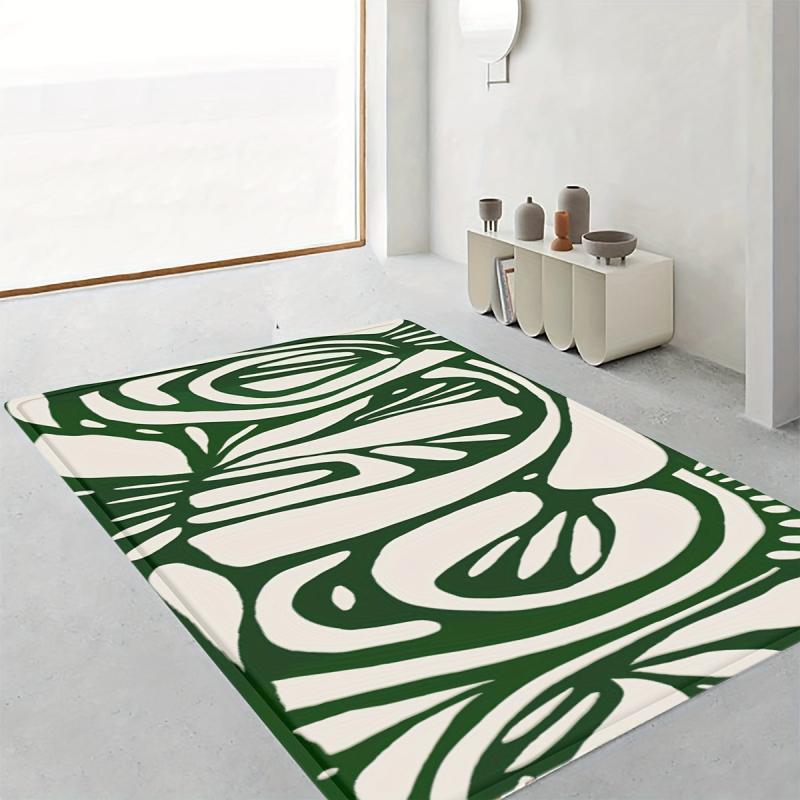 Anti Fatigue Shaggy Floor Carpet Modern Abstract Area Rug