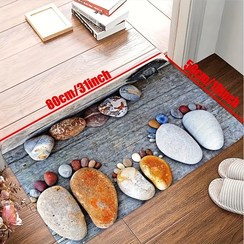 Soft Flannel Kitchen Floor Mat Non slip Waterproof Dirt resistant Mat