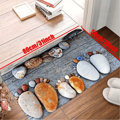 Soft Flannel Kitchen Floor Mat Non slip Waterproof Dirt resistant Mat