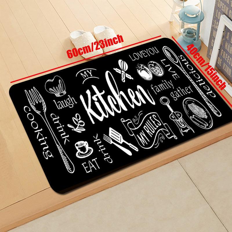 Absorbent Waterproof Kitchen Rug Set Anti Fatigue Runner Non Slip